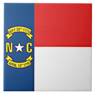 Vlag van North Carolina  Tegeltje