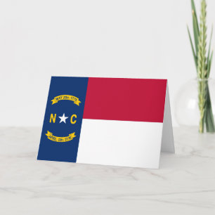 Vlag van North Carolinian, Vlag van North Carolina Kaart