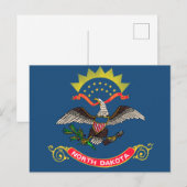 Vlag van North Dakota Briefkaart (Voorkant / Achterkant)