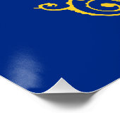 Vlag van North Dakota Perfect Poster (Hoek)