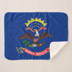 Vlag van North Dakota Sherpa Deken