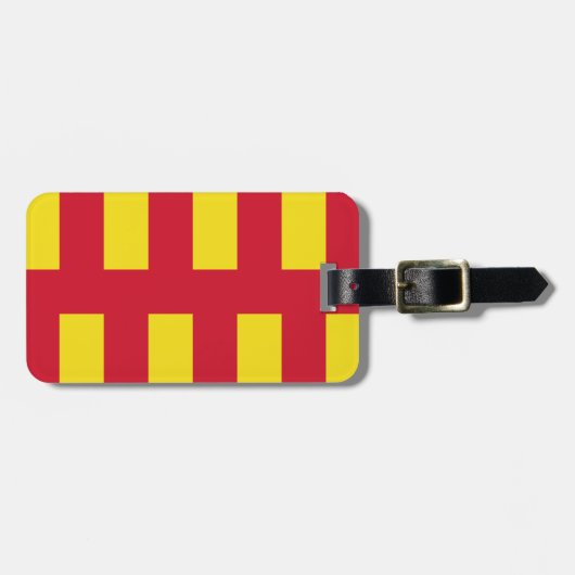 Vlag van Northumberland Bagagelabel (Voorkant horizontaal)