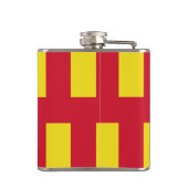 Vlag van Northumberland Heupfles (Achterkant)