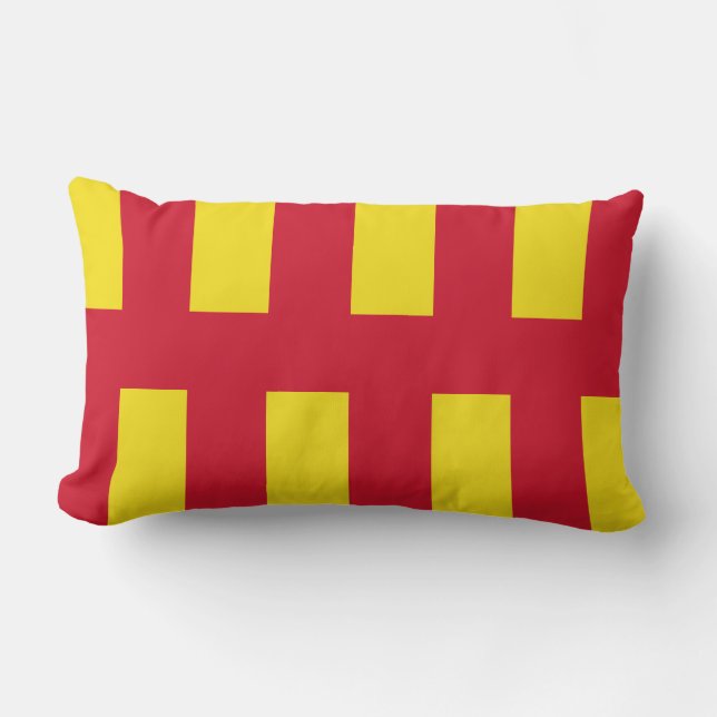 Vlag van Northumberland Lumbar Pillow Kussen (Voorkant)