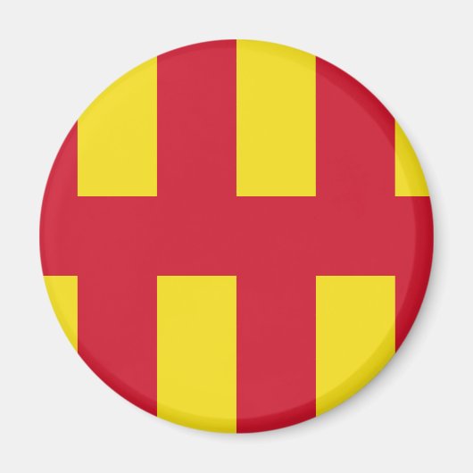Vlag van Northumberland Magnet Magneet (Voorkant)
