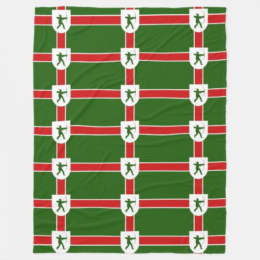 Vlag van Nottinghamshire Fleece Deken (Voorkant)