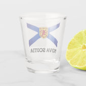 Vlag van Nova Scotia, Canada Shot Glas (Achterkant)