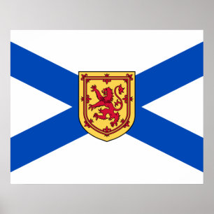 Vlag van Nova Scotia (Canadese provincie) Poster