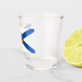 Vlag van Nova Scotia (Canadese provincie) Shot Glas (Rechts)