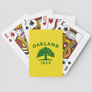 Vlag van Oakland, Californië Pokerkaarten