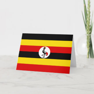 Vlag van Oeganda Bedankkaart