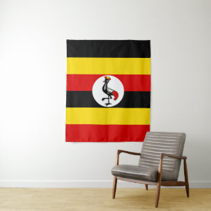 Vlag van Oeganda Wandkleed