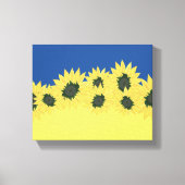 Vlag van Oekraïense platte schilderafdrukken Canvas Afdruk (Voorkant)