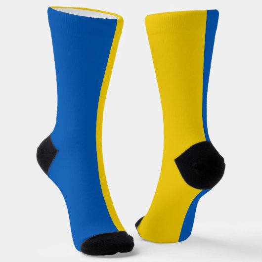 Vlag van Oekraïne blauw en geel Sokken (Gebogen)