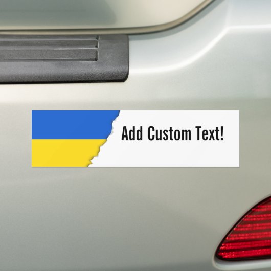 Vlag van Oekraïne Bumpersticker (Op auto)