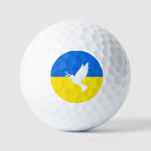 Vlag van Oekraïne - Dove of Peace - Freedom - Peac Golfballen