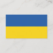 Vlag van Oekraïne Knop Visitekaartje (Achterkant)