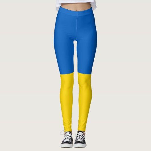 Vlag van Oekraïne Leggings (Voorkant)