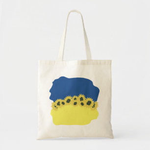 Vlag van Oekraïne met zonnebloemen Tote Bag