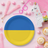 Vlag van Oekraïne Papieren Bordje (Feest)