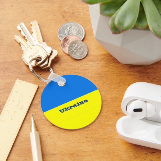 Vlag van Oekraïne Sleutelhanger (Bureau)