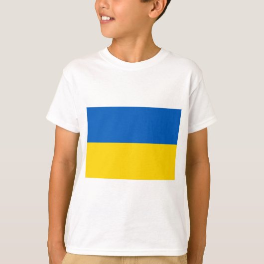 Vlag van Oekraïne T-shirt (Voorkant)