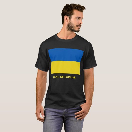 Vlag van Oekraïne T-shirt (Voorkant volledig)