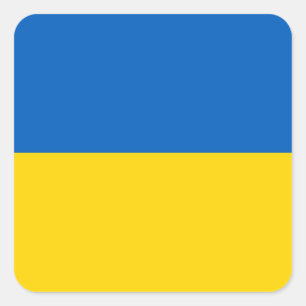 vlag van Oekraïne - vlag van Oekraïne - П - У Vierkante Sticker