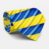 Vlag van Oekraïne - vrede - vrijheid - solidaritei Stropdas (Opgerold)