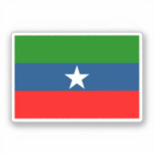 Vlag van Ogaden Sticker (Voorkant)