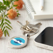 Vlag van Ogden, Utah Sleutelhanger (Zijkant)