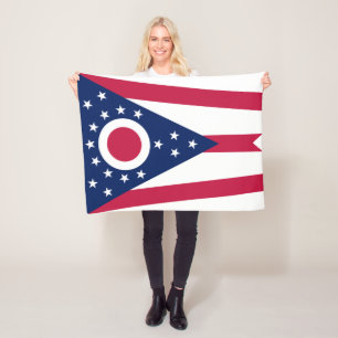 Vlag van Ohio Fleece Deken