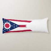 Vlag van Ohio Lichaamskussen (Achterkant)