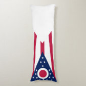 Vlag van Ohio Lichaamskussen (Voorkant Verticaal)