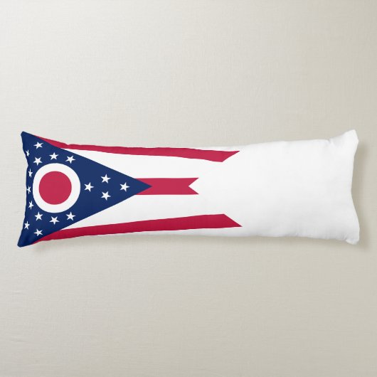 Vlag van Ohio Lichaamskussen (Voorkant)