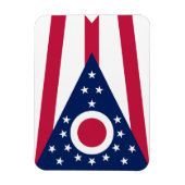 Vlag van Ohio Magneet (Verticaal)