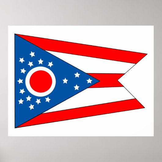 Vlag van Ohio Poster (Voorkant)