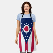 Vlag van Ohio Schort (Gedragen)