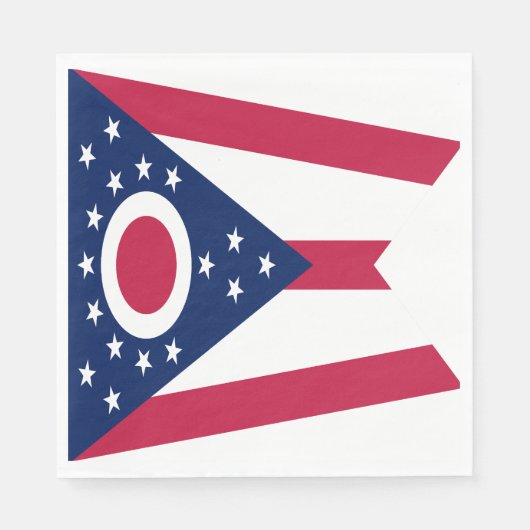 Vlag van Ohio Servet (Voorkant)
