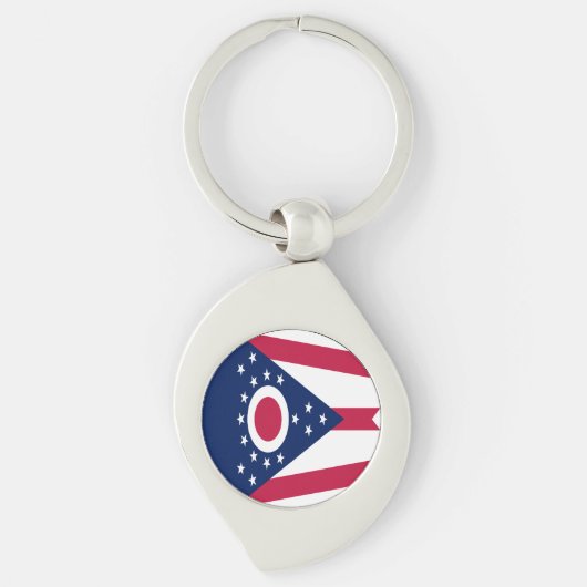 Vlag van Ohio Sleutelhanger (Voorkant)