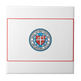 Vlag van Oklahoma City (Oklahoma) Tegeltje