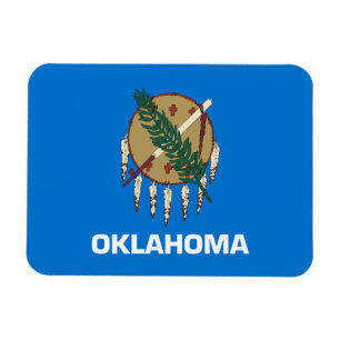 Vlag van Oklahoma Magneet