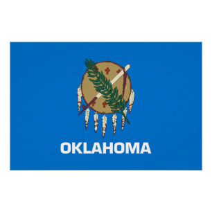 Vlag van Oklahoma Perfect Poster