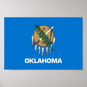 Vlag van Oklahoma Poster