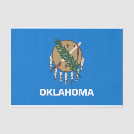 Vlag van Oklahoma Tissuepapier (Voorkant)