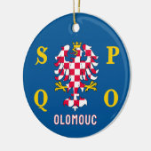 Vlag van Olomouc Keramisch Ornament (Links)