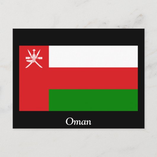 Vlag van Oman Briefkaart (Voorkant)