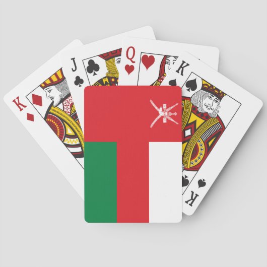Vlag van Oman Pokerkaarten (Achterkant)