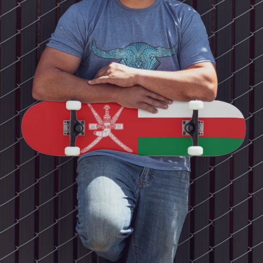 Vlag van Oman Skateboard (Buiten 3)