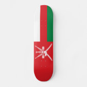 Vlag van Oman Skateboard (Voorkant)